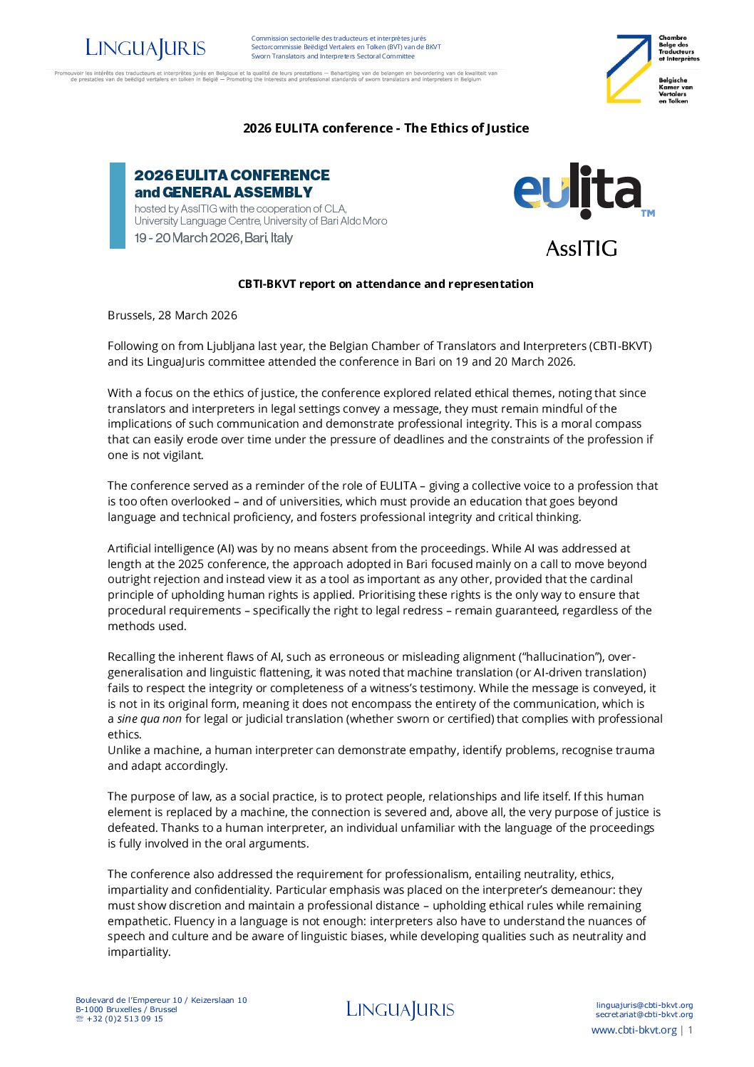 Image de présentation pour le document : EULITA-conferentie 2026 – The Ethics of Justice