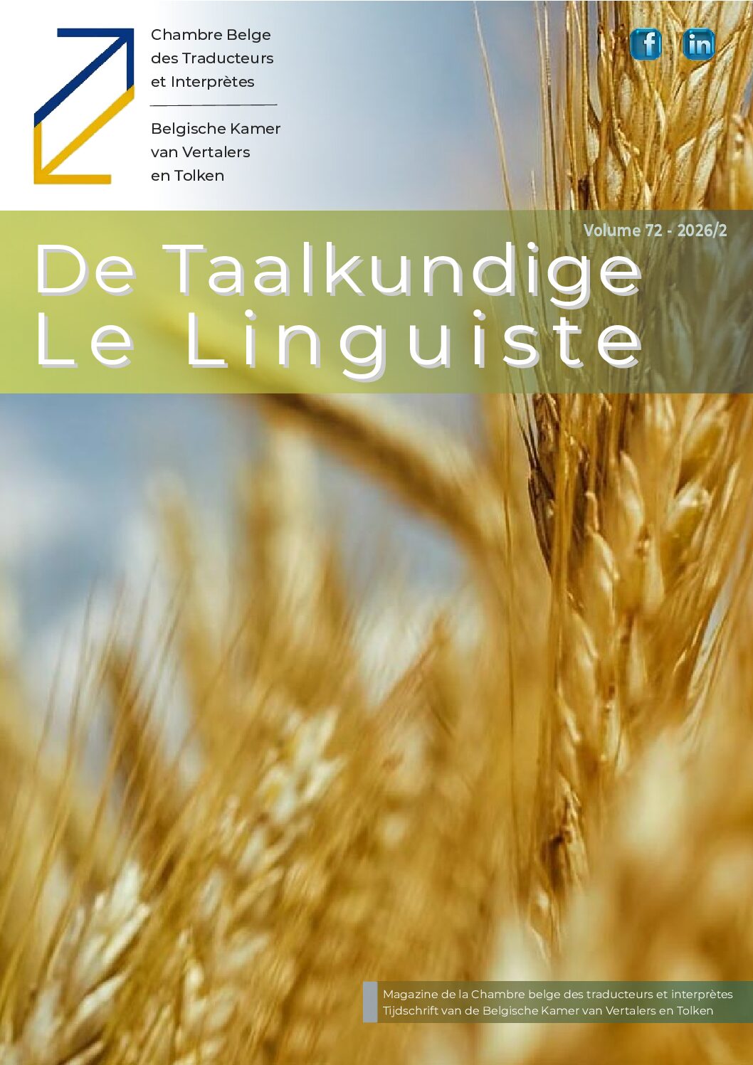 Image de présentation pour le document : De Taalkundige – Le Linguiste 2026-2