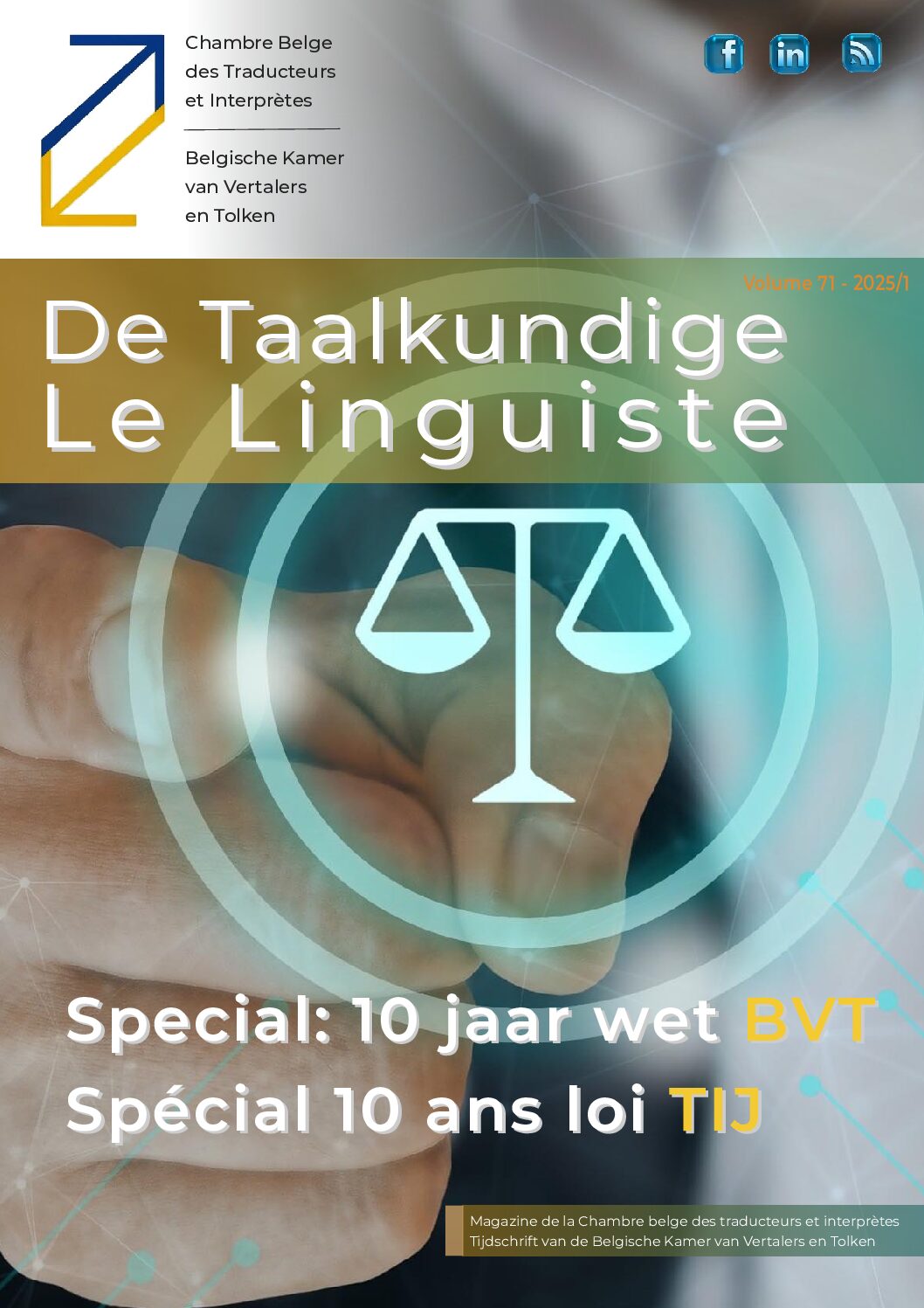 Image de présentation pour le document : De Taalkundige – Le Linguiste 2025-1